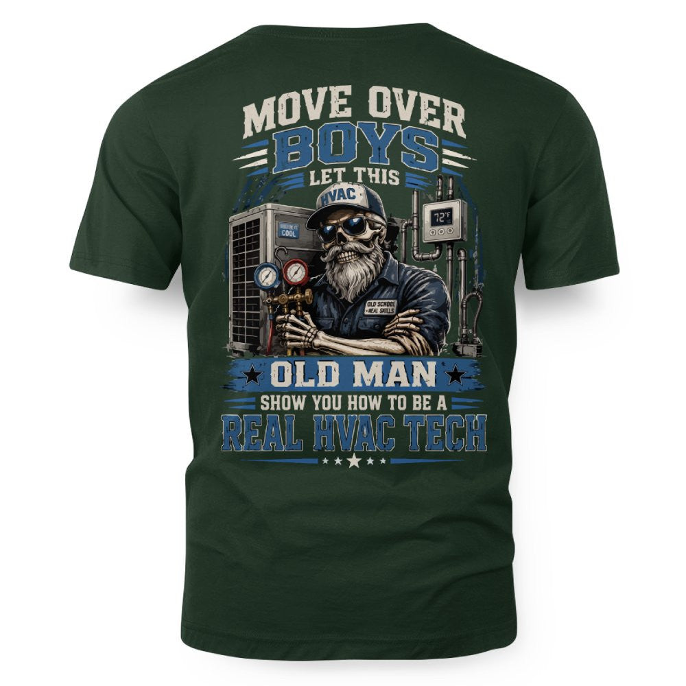 Move Over Boys Real HVAC Tech T-Shirt Hoodie & More