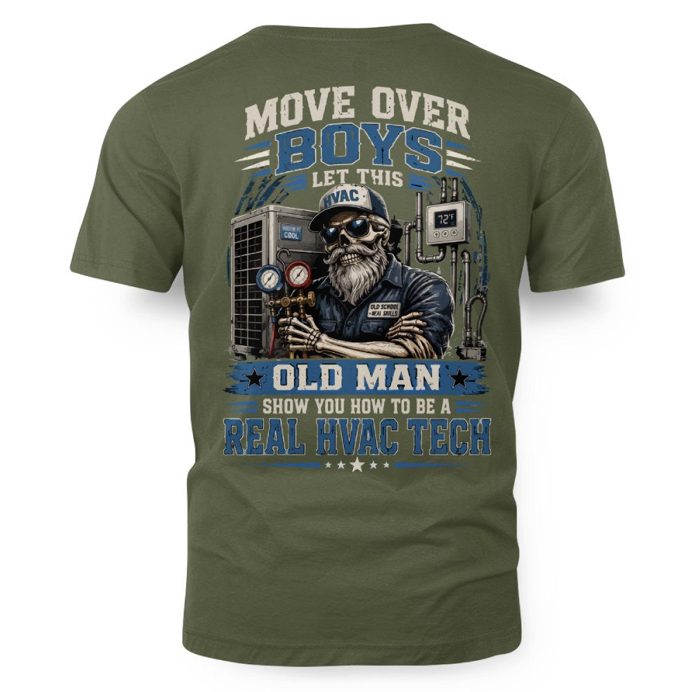 Move Over Boys Real HVAC Tech T-Shirt Hoodie & More