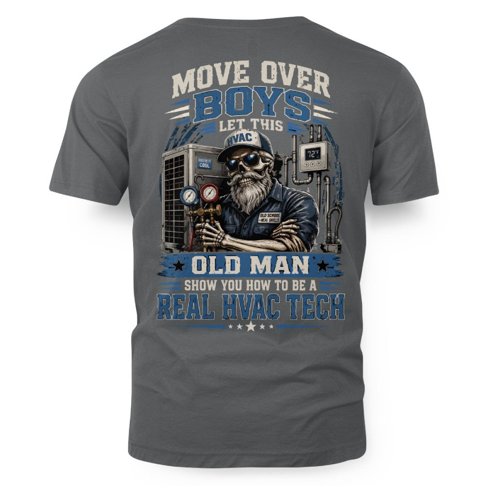 Move Over Boys Real HVAC Tech T-Shirt Hoodie & More