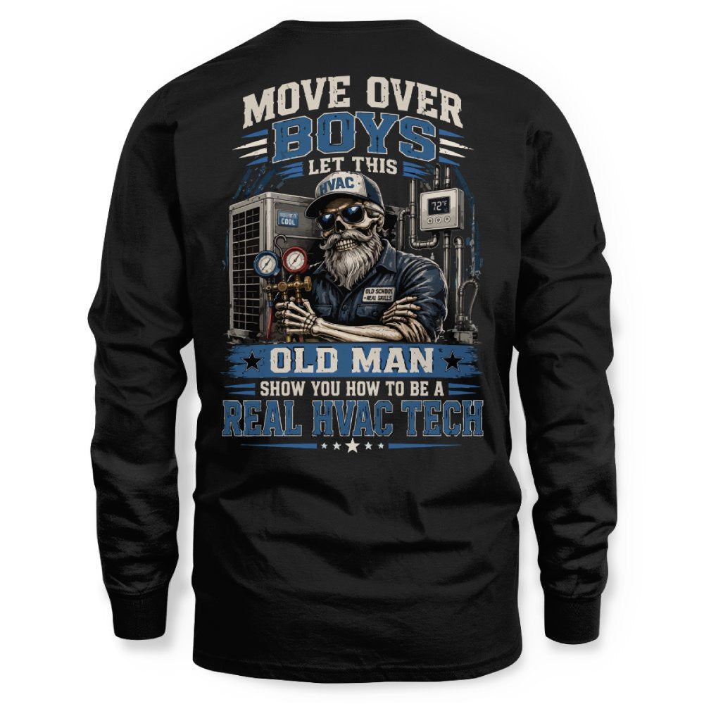 Move Over Boys Real HVAC Tech T-Shirt Hoodie & More