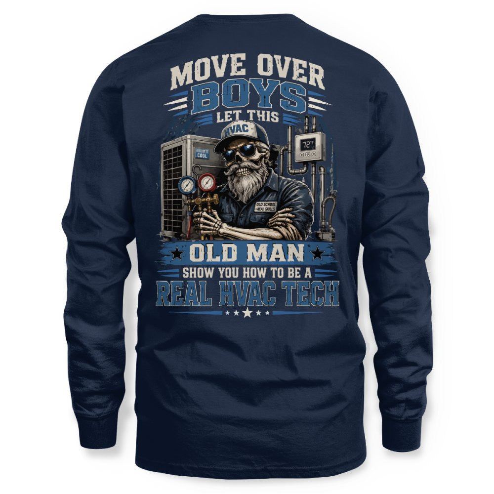Move Over Boys Real HVAC Tech T-Shirt Hoodie & More