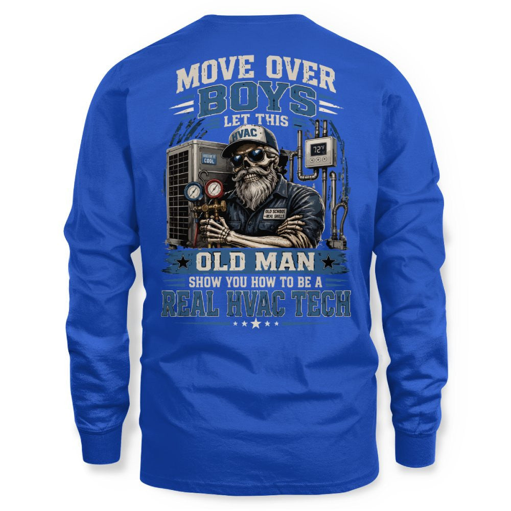 Move Over Boys Real HVAC Tech T-Shirt Hoodie & More