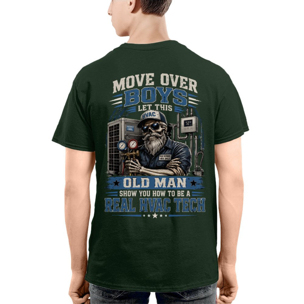Move Over Boys Real HVAC Tech T-Shirt Hoodie & More