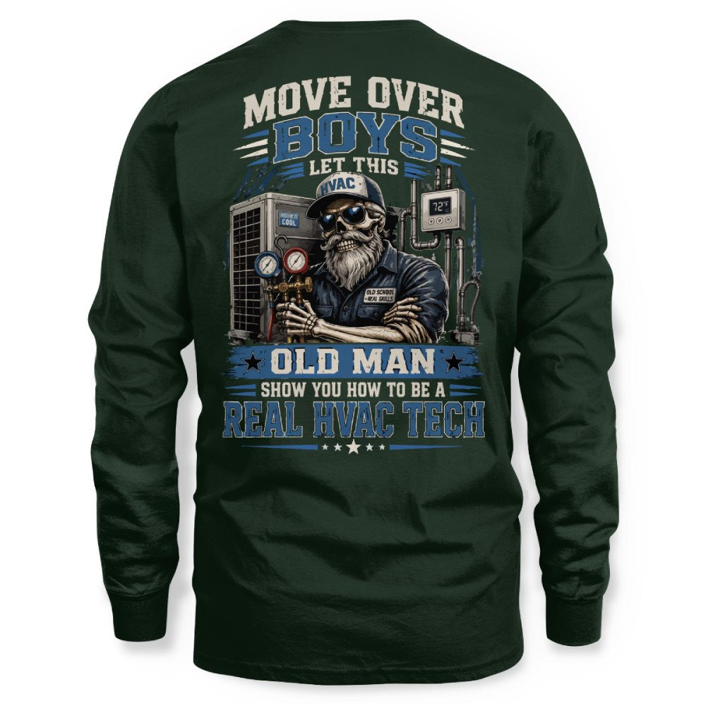 Move Over Boys Real HVAC Tech T-Shirt Hoodie & More