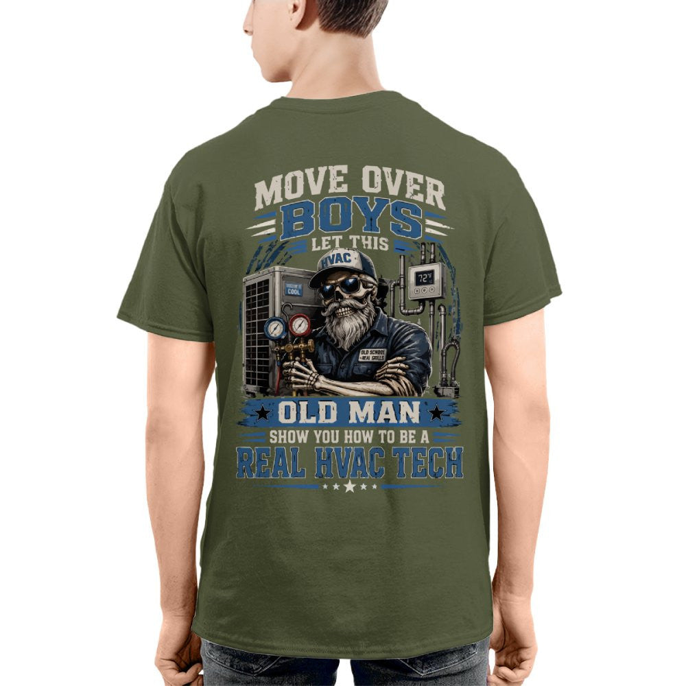 Move Over Boys Real HVAC Tech T-Shirt Hoodie & More