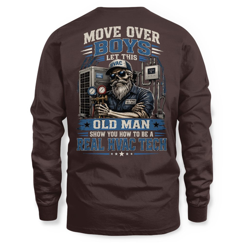 Move Over Boys Real HVAC Tech T-Shirt Hoodie & More