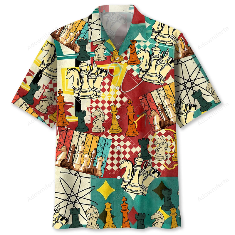 Chess Color Vintage Hawaiian Shirt