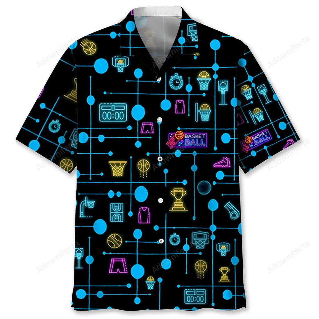 Basketball Set Neon Hawaii Shirt