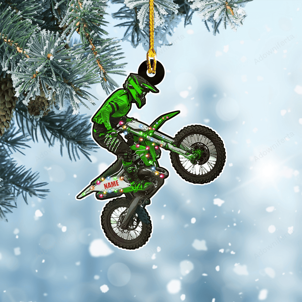 Dirt Bike Personalized Acrylic Ornament