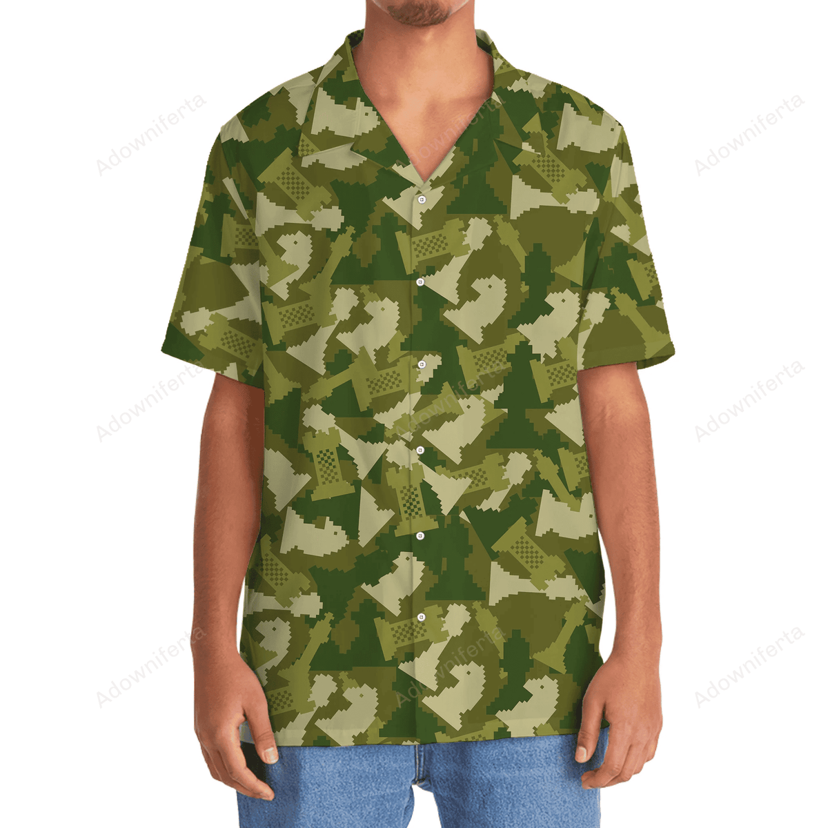 Chess Camo Hawaiian Shirt