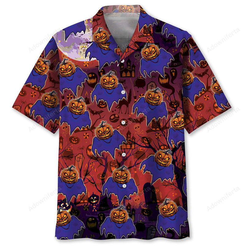 Boo Pumpkin Hawaiian Shirt