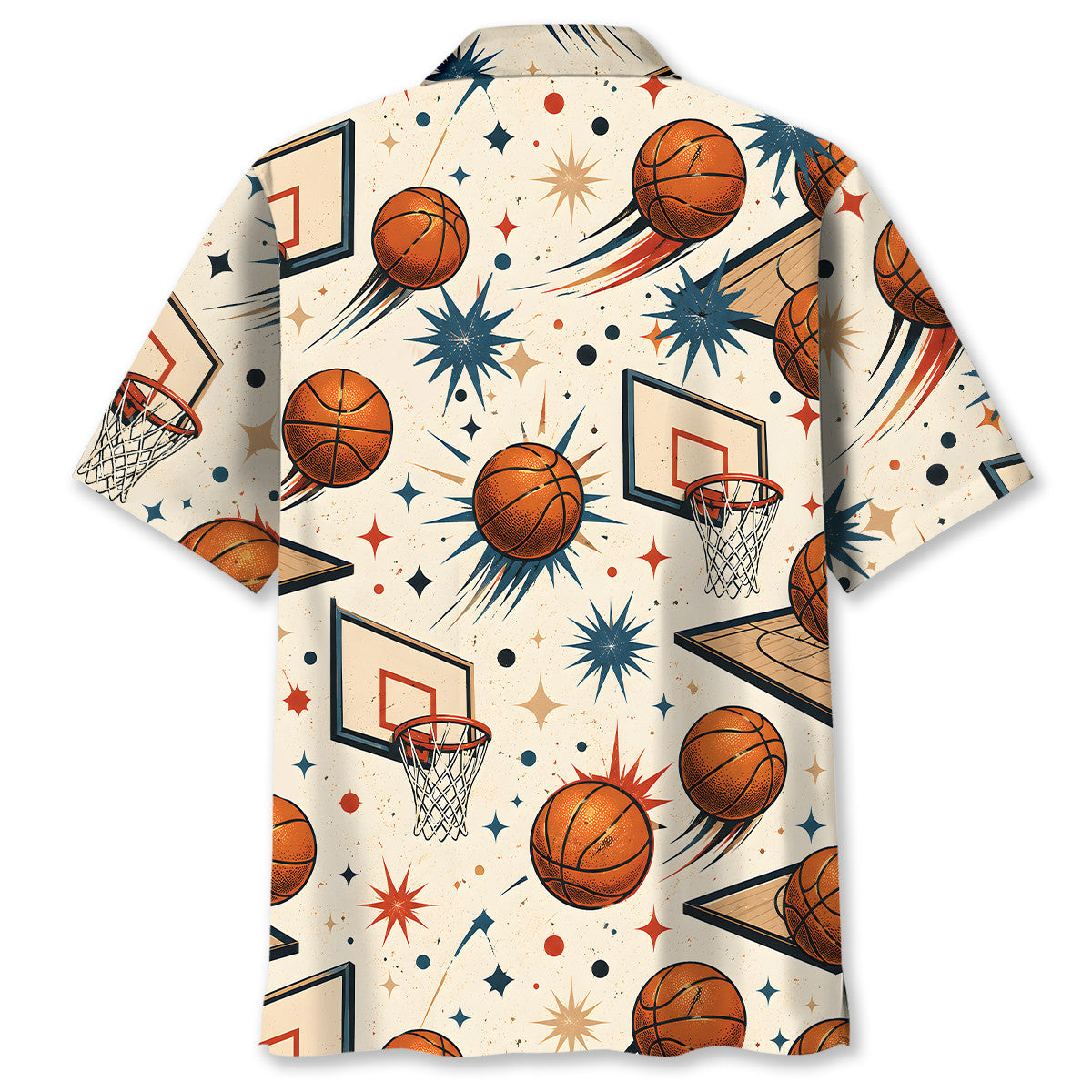 Vintage Basketball Hawaiian Shirt
