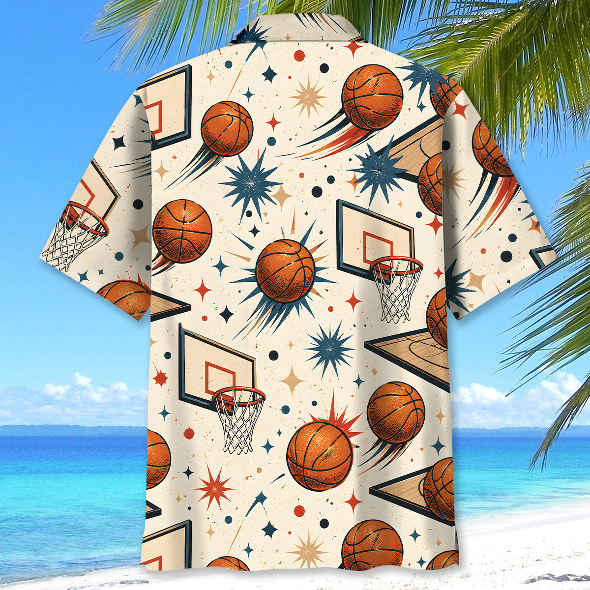 Vintage Basketball Hawaiian Shirt
