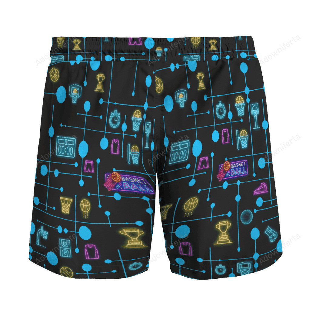 Basketball Set Neon beach hawaiian shorts