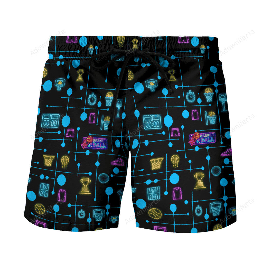 Basketball Set Neon beach hawaiian shorts