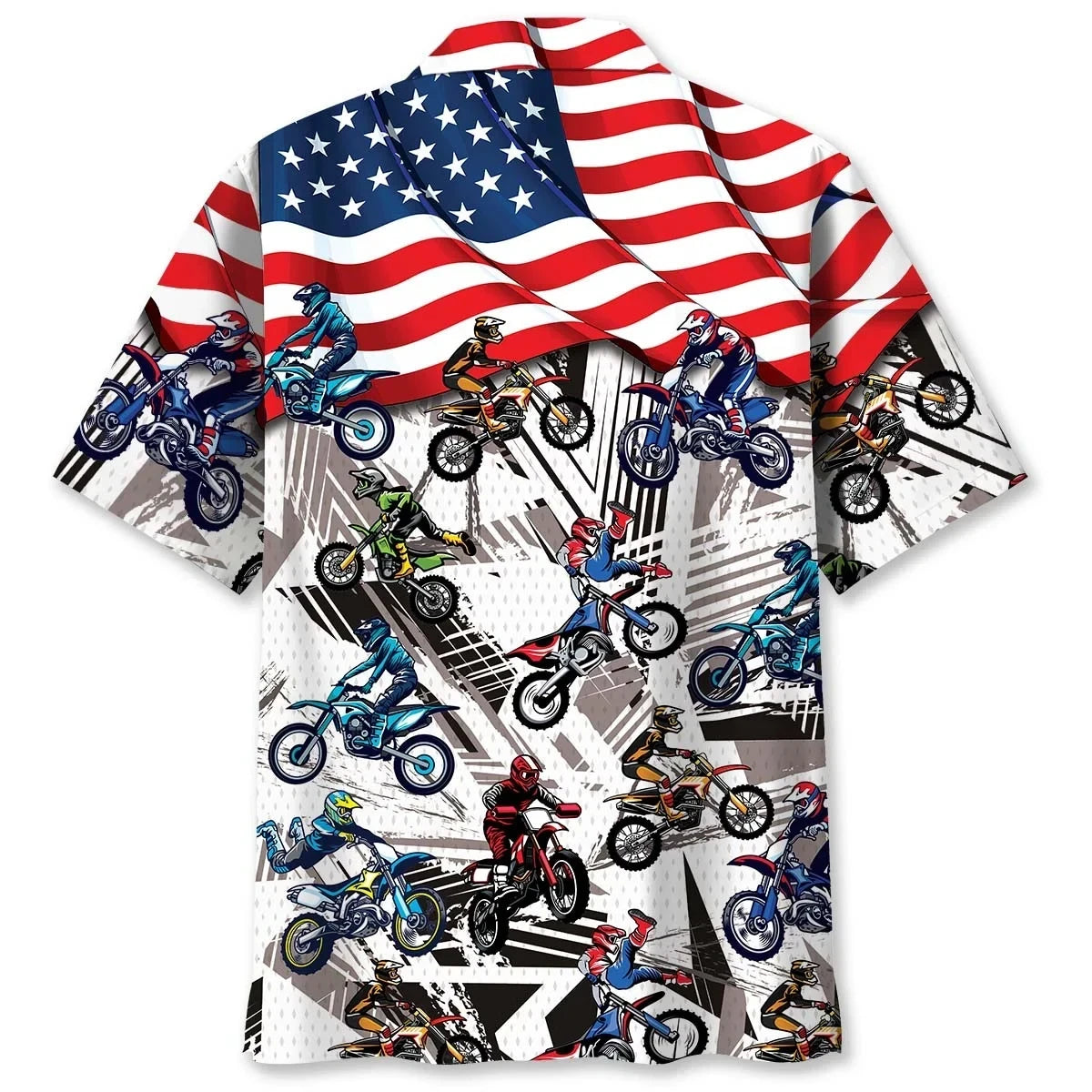 Dirt Bike Racing Hawaiian Shirt