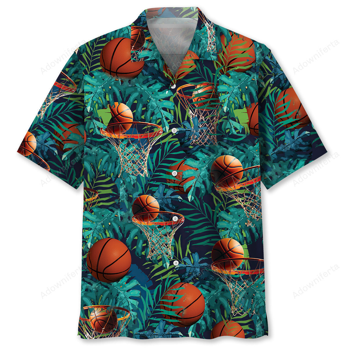 Basketball Tropical Hawaiian Shirt