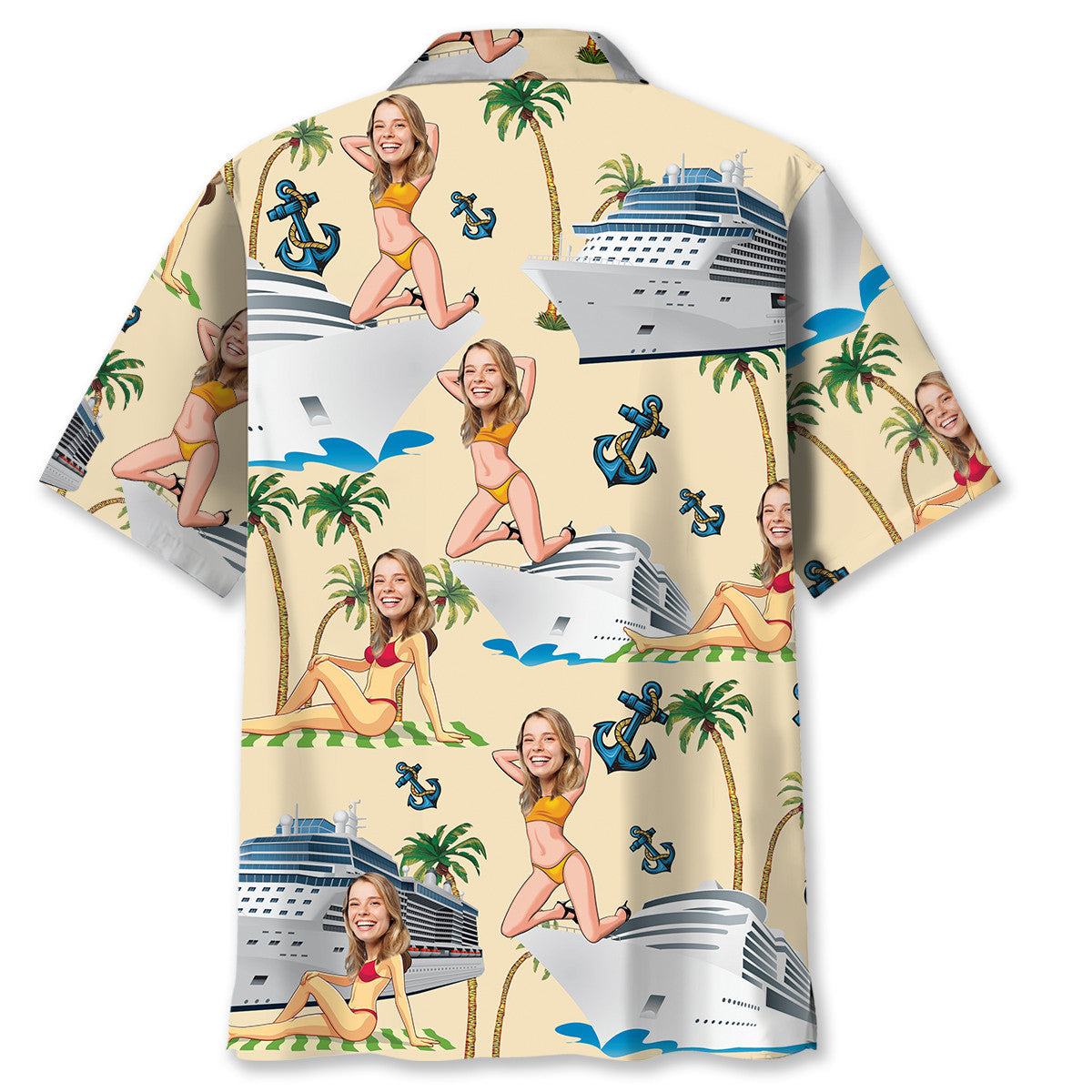Funny Wife Face Custom Hawaiian Shirt For Husband