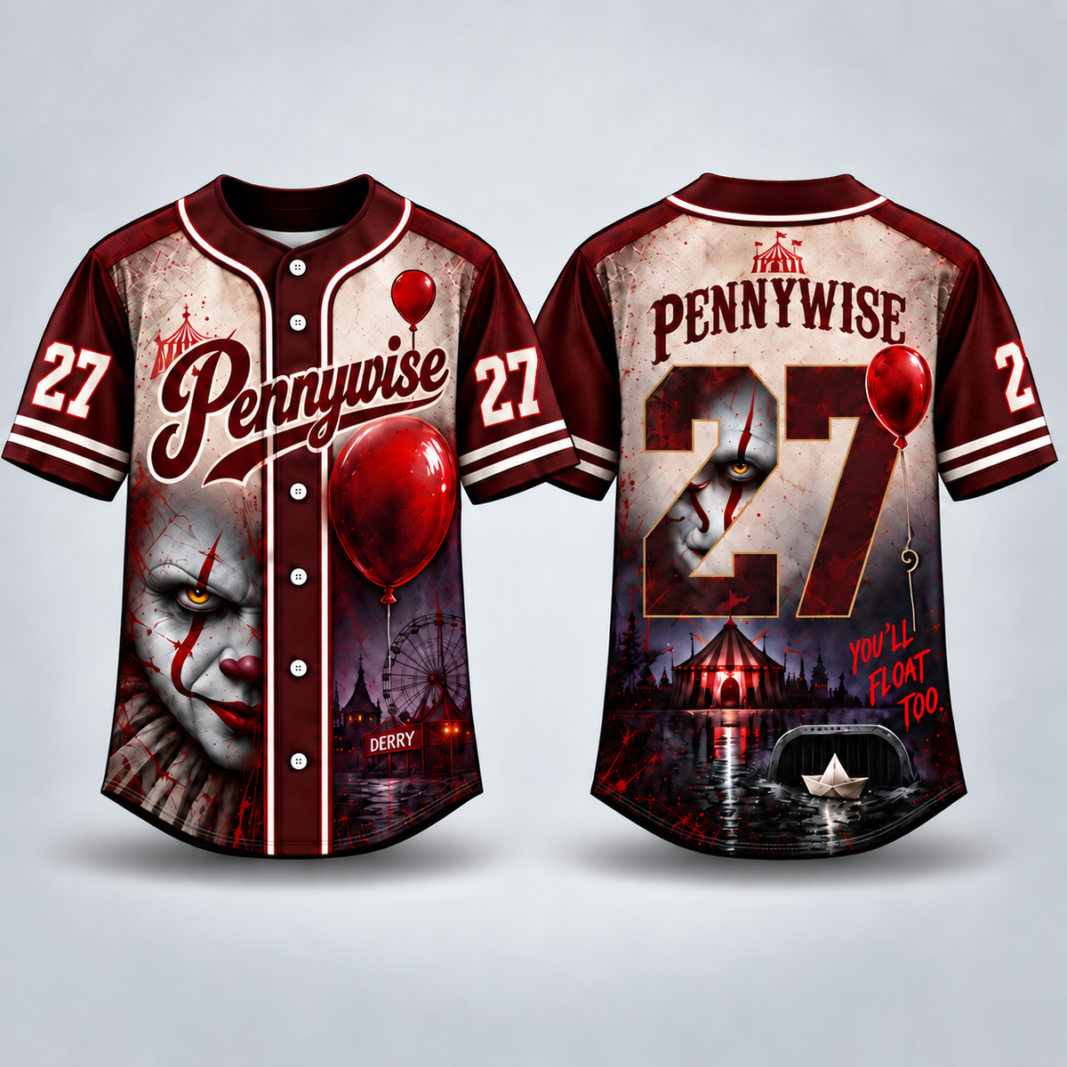 Horror Legends Baseball Jersey Collection