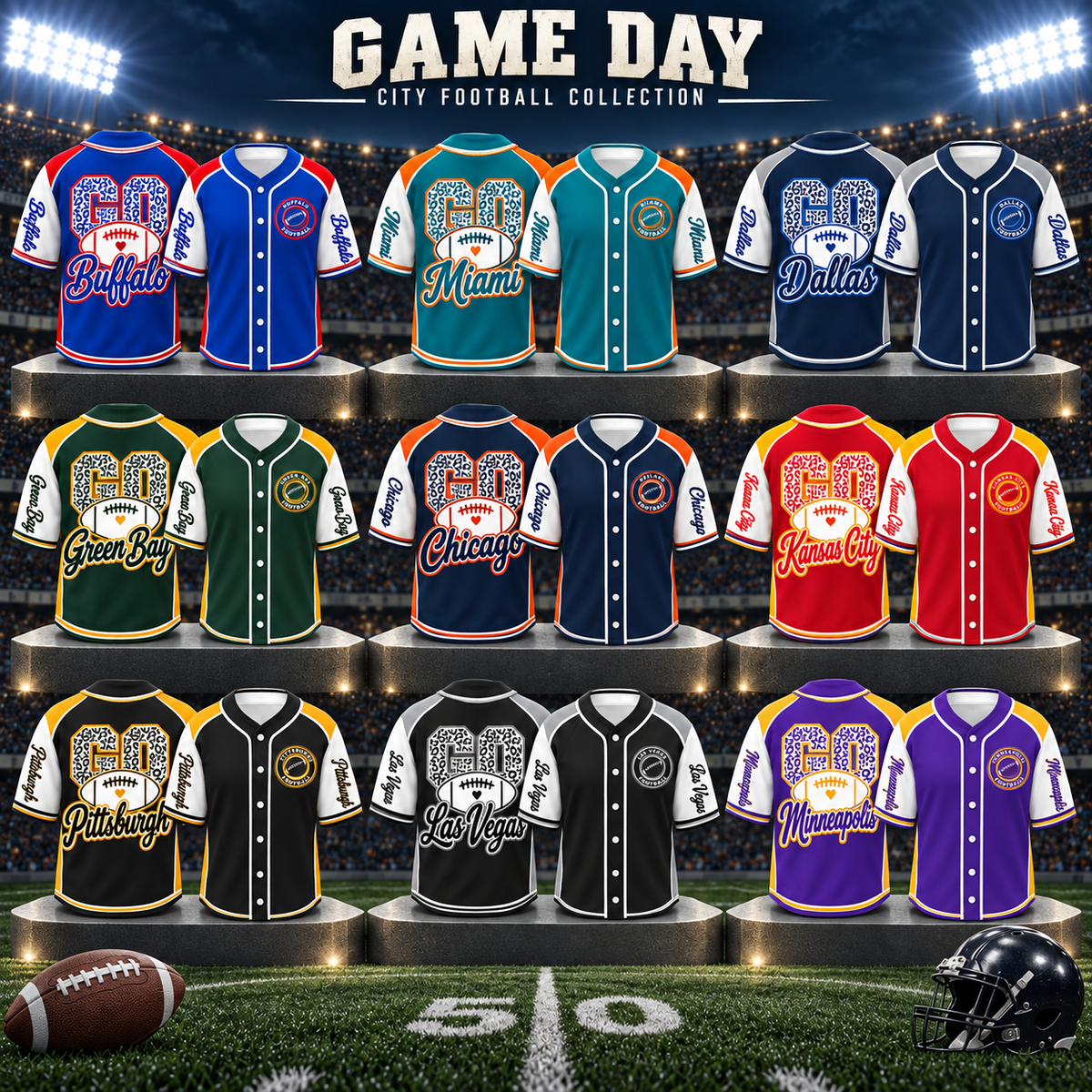 Game Day Football Jersey, 32 Style Baseball Jersey, Football Fan Shirt, Sports Season Gift
