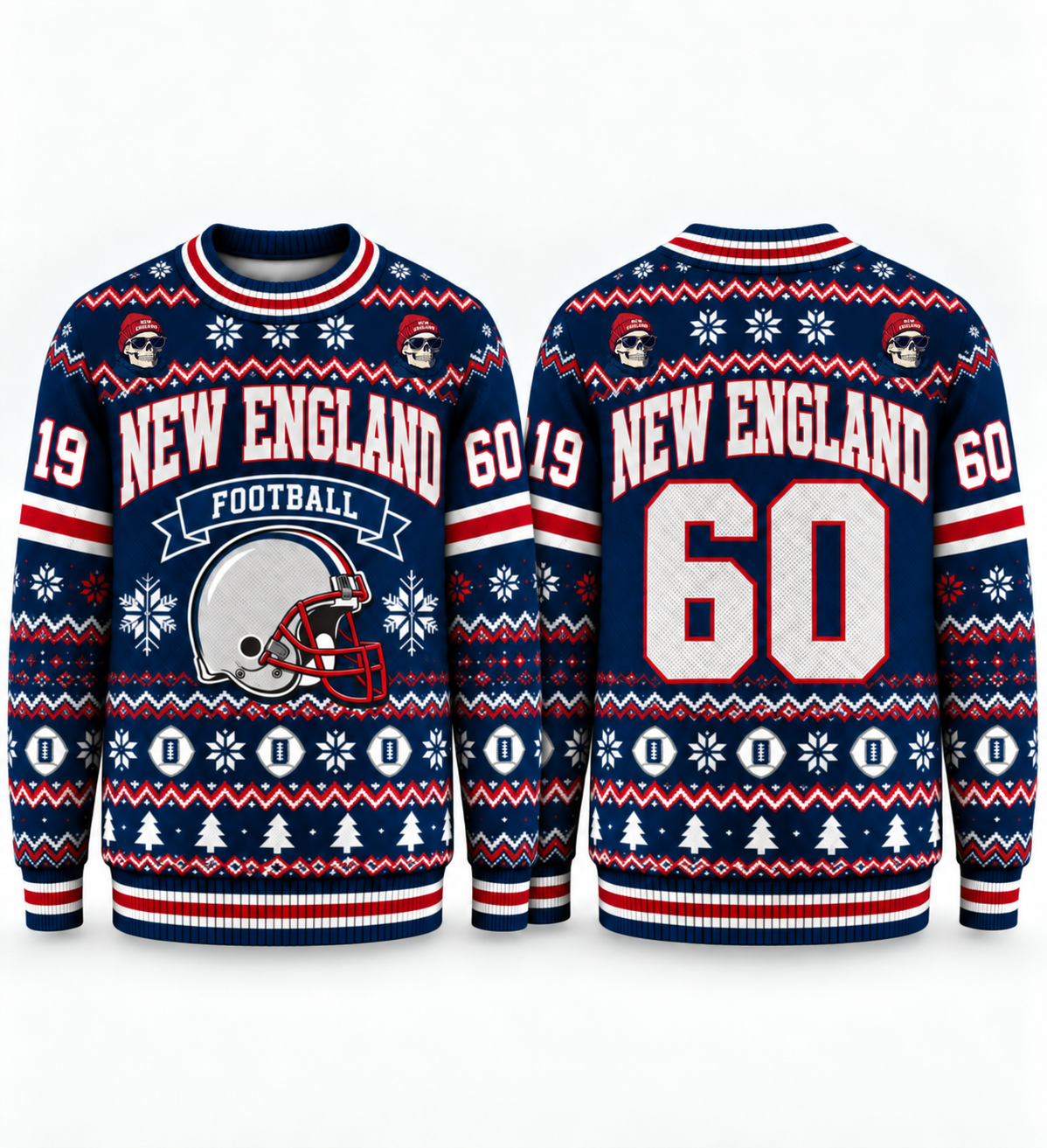 Football Team Football Ugly Sweater, Game Day Ugly Sweater For Football Lover
