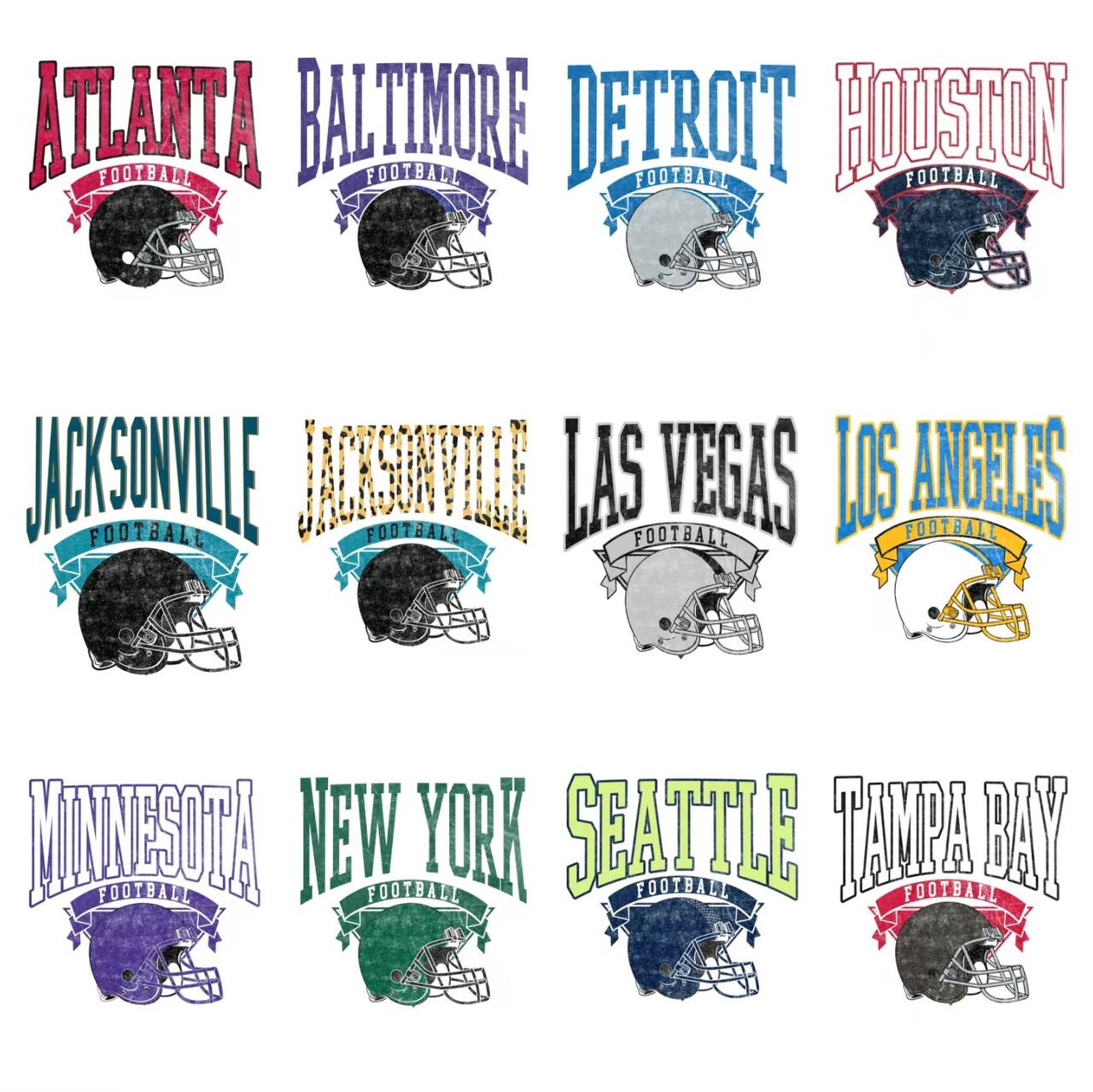 Vintage Football T-shirt Hometown Teams Tee Football Retro Tshirt Football Thowback Tee Buffalo Football Tshirt Kansas City football tee Dallas Football Throwback T-shirt San Francisco Tee Pittsburg Vintage Tshir
