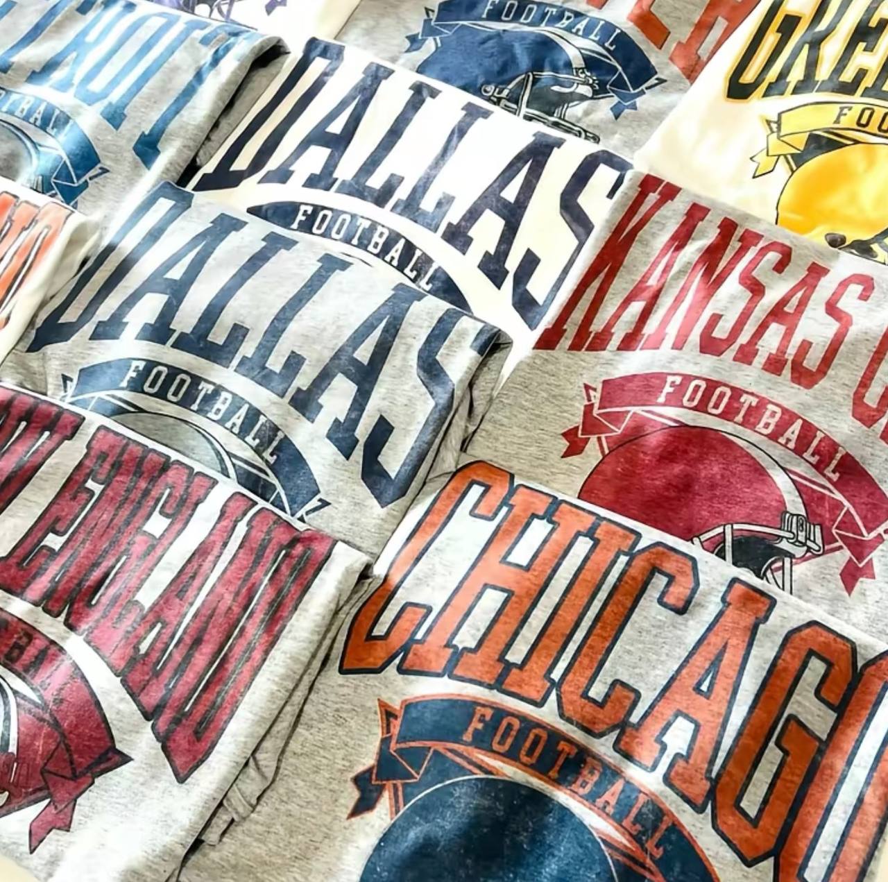 Vintage Football T-shirt Hometown Teams Tee Football Retro Tshirt Football Thowback Tee Buffalo Football Tshirt Kansas City football tee Dallas Football Throwback T-shirt San Francisco Tee Pittsburg Vintage Tshir