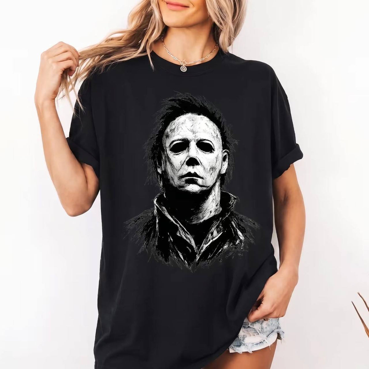 Vintage Horror Movie Character Shirt