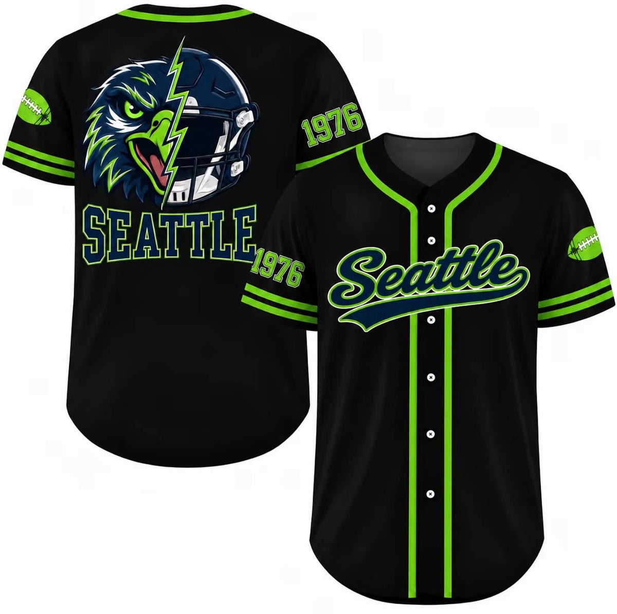 Football Team Baseball Jersey, Game Day Shirt for Football Lover