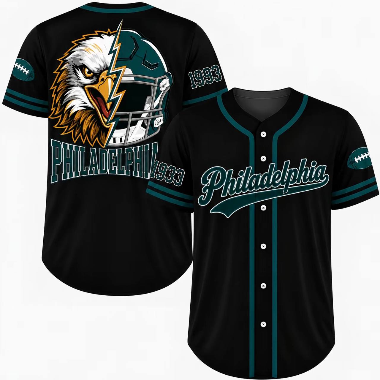 Football Team Baseball Jersey, Game Day Shirt for Football Lover