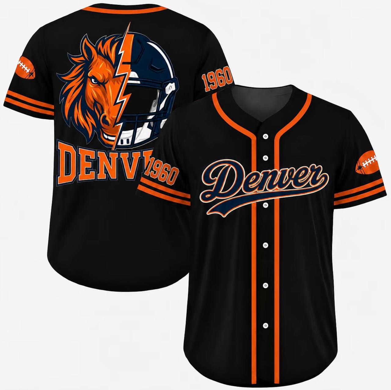 Football Team Baseball Jersey, Game Day Shirt for Football Lover