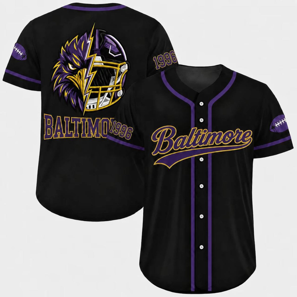Football Team Baseball Jersey, Game Day Shirt for Football Lover