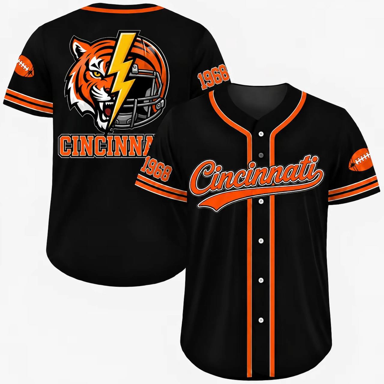 Football Team Baseball Jersey, Game Day Shirt for Football Lover