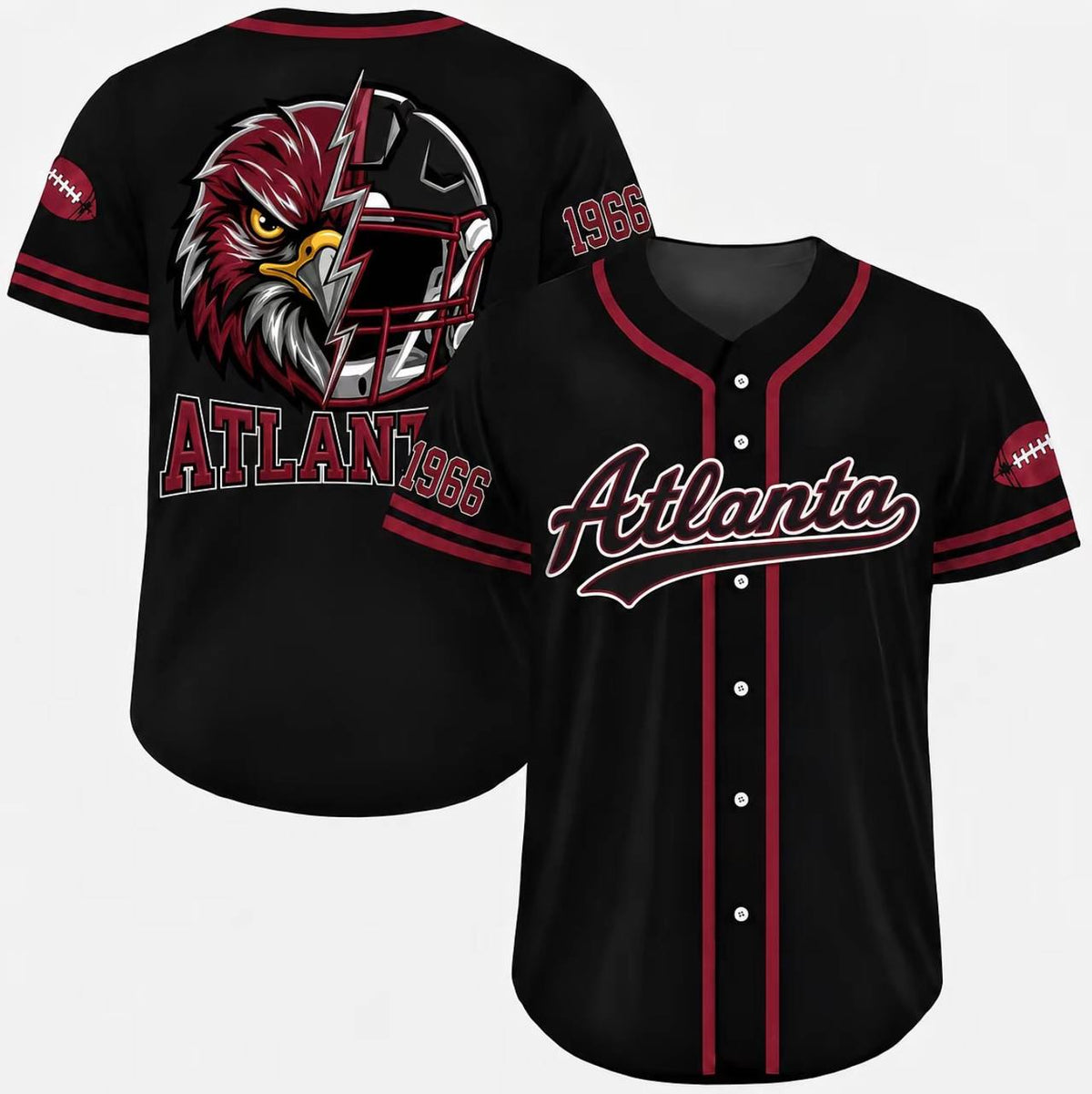 Football Team Baseball Jersey, Game Day Shirt for Football Lover
