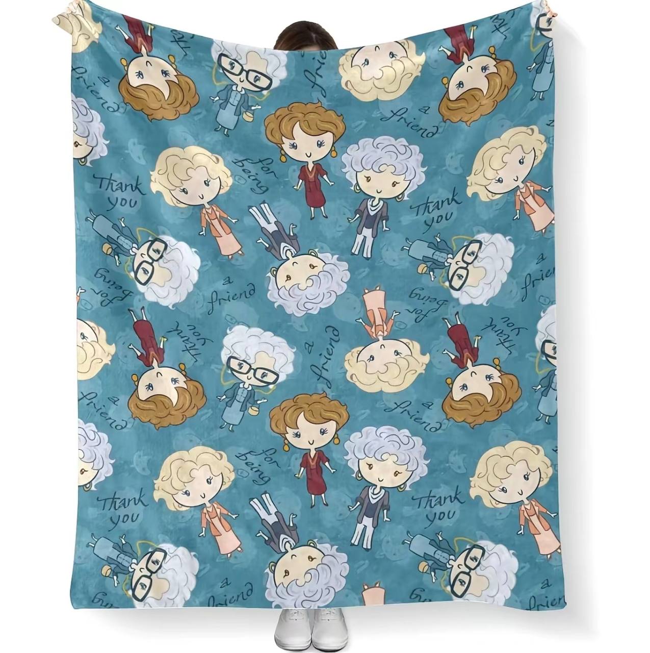 Golden Girls Sitcom Blanket Stay Golden PREMIUM Fleece Blanket Vtg Movie Mink Sherpa Blanket Christmas Gifts