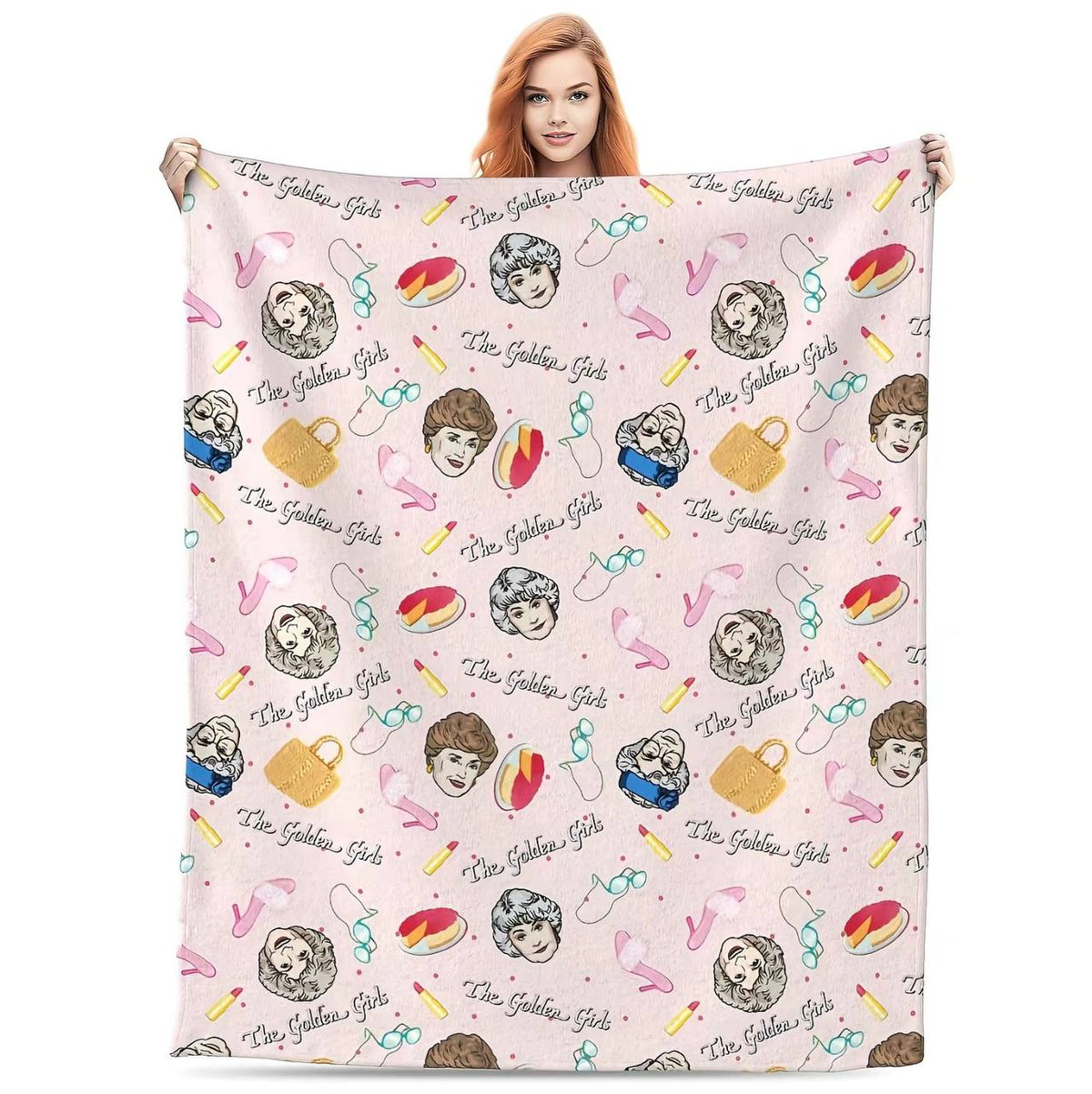 Golden Girls Sitcom Blanket Stay Golden PREMIUM Fleece Blanket Vtg Movie Mink Sherpa Blanket Christmas Gifts