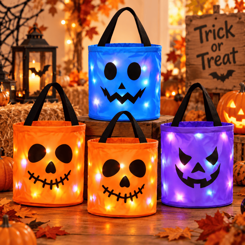 LED Halloween Candy Bucket & FREE SHIPPING