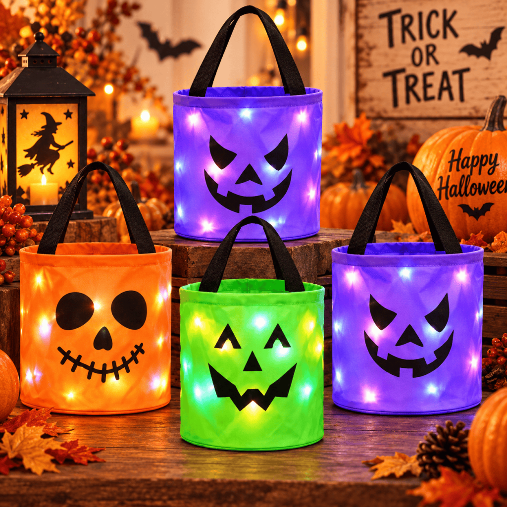 LED Halloween Candy Bucket & FREE SHIPPING