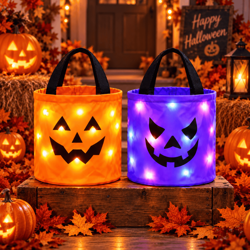 LED Halloween Candy Bucket & FREE SHIPPING